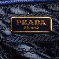 مملوكة مسبقًا Prada Blue Saffiano Lux Leather Mini Camera Crossbody Bag