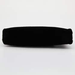 Pre Owned Prada Black Velvet Frame Satchel