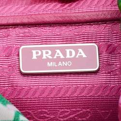 Prada Multicolor Floral Print Nylon Drawstring Backpack