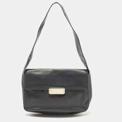 Prada Saffiano Vernice Black Leather Crossbody Bag – The Millionaires Closet