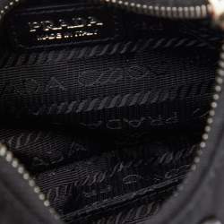 Pre Owned Prada Black Nylon and Leather Mini Re-Edition 2005 Crossbody Bag