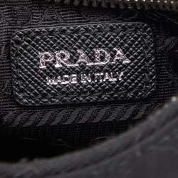 Pre Owned Prada Black Nylon and Leather Mini Re-Edition 2005 Crossbody Bag