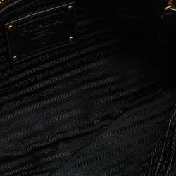Prada Black Nappa Gauffre Leather Clutch