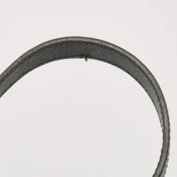 Pre Owned Prada Dark Green Saffiano Leather Medium Double Zip Tote