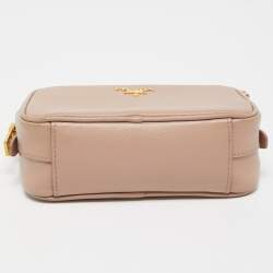 Prada Old Rose Saffiano Lux Leather Mini Camera Crossbody Bag