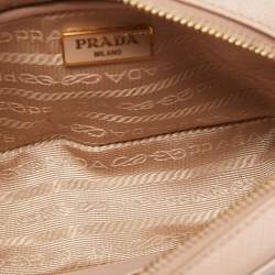 Prada Old Rose Saffiano Lux Leather Mini Camera Crossbody Bag