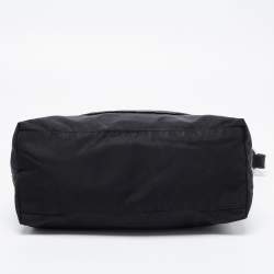 Pre Owned Prada Black Nylon and Leather Logo Shoulder Bag