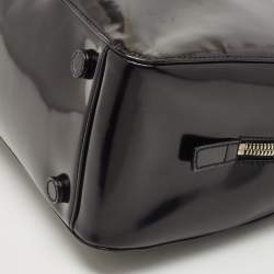 Pre Owned Prada Black Spazzolato Leather Satchel