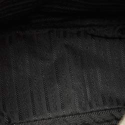 Pre Owned Prada Black Spazzolato Leather Satchel
