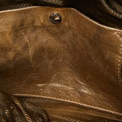 Prada Gold Lace Pizzo S Bowler Bag