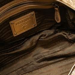 Prada Gold Lace Pizzo S Bowler Bag