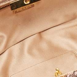 Prada Gold Sequin Frame Clutch