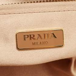 Prada Gold Sequin Frame Clutch