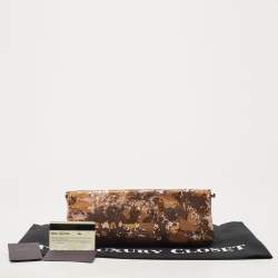 Prada Gold Sequin Frame Clutch