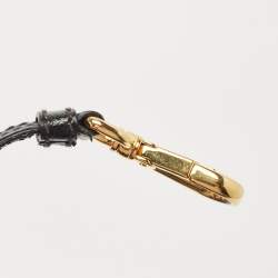 Pre Owned حقيبة كتف برادا جلد سافيانو أسود بقلاب