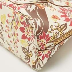 Pre Owned Prada Multicolor Astro Cervo Leather Dome Satchel