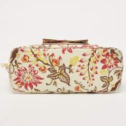 Pre Owned Prada Multicolor Astro Cervo Leather Dome Satchel