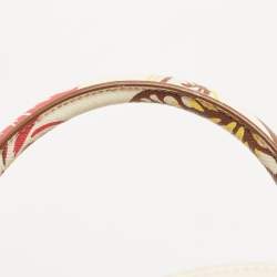 Pre Owned Prada Multicolor Astro Cervo Leather Dome Satchel