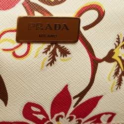 Pre Owned Prada Multicolor Astro Cervo Leather Dome Satchel