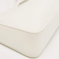 Pre Owned Prada White Nylon Mini Re-Edition 2000 Shoulder Bag