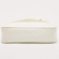 Pre Owned Prada White Nylon Mini Re-Edition 2000 Shoulder Bag