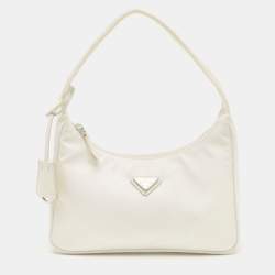 Prada White Nylon Mini Re-Edition 2000 Shoulder Bag Prada