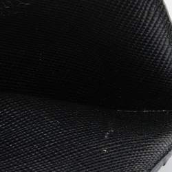 Pre Owned Prada Navy Blue Saffiano Leather Card Holder