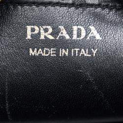 Pre Owned Prada Black Esplanade Saffiano Crossbody Bag