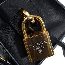 Pre Owned Prada Black Esplanade Saffiano Crossbody Bag