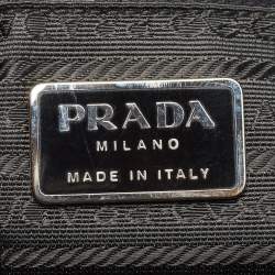 Pre Owned Prada Olive Green Nylon Tote