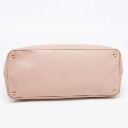 Pre Owned Prada Old Rose Saffiano Lux Leather Large Executive Tote
