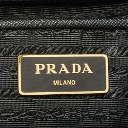 Pre Owned Prada Black Saffiano Lux Leather Large Galleria Tote