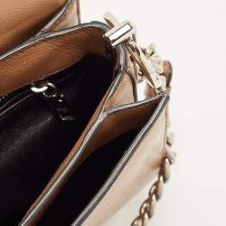 Pre Owned Prada Brown Leather Arcade Crossbody Bag