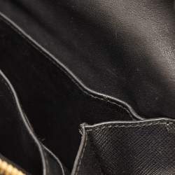 Prada Black Saffiano Lux Leather Double Zip Camera Crossbody Bag