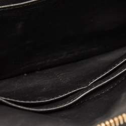 Prada Black Saffiano Lux Leather Double Zip Camera Crossbody Bag