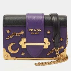 Prada Leather Chain Shoulder Bag Black ref.82097 - Joli Closet
