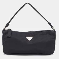 Prada Black Tessuto Nylon Pochette