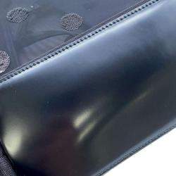 Pre Owned Prada Black Mesh Polka Dot Tote Bag