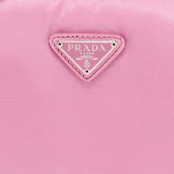Pre Owned Prada Pink Nylon Mini Re-Edition 2000 Shoulder Bag