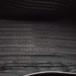 Prada Black Saffiano Lux Leather Small Double Zip Tote