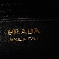 Prada Military Green and Black City Leather Medium Esplanade Satchel