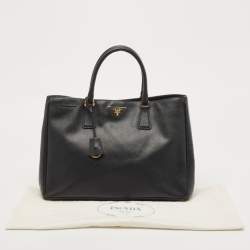 Prada Black Saffiano Lux Leather Extra Large Galleria Tote