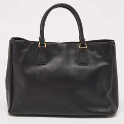 Prada Black Saffiano Lux Leather Extra Large Galleria Tote