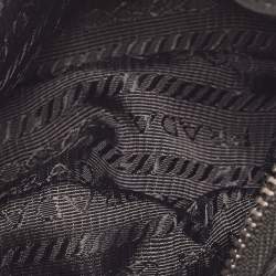 Pre Owned Prada Black Nylon Logo Wrist Pouch