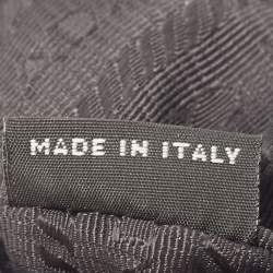 Pre Owned Prada Black Nylon Logo Wrist Pouch