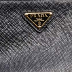 Prada Black Saffiano Lux Leather Re-Edition 2000 Shoulder Bag