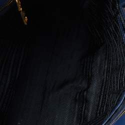 Prada Blue Saffiano Lux Leather Galleria Tote