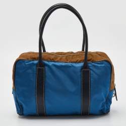 Pre Owned Prada Multicolor Nylon and Leather Hydra Shoulder Bag