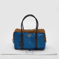 Pre Owned Prada Multicolor Nylon and Leather Hydra Shoulder Bag