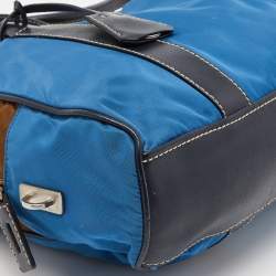 Pre Owned Prada Multicolor Nylon and Leather Hydra Shoulder Bag